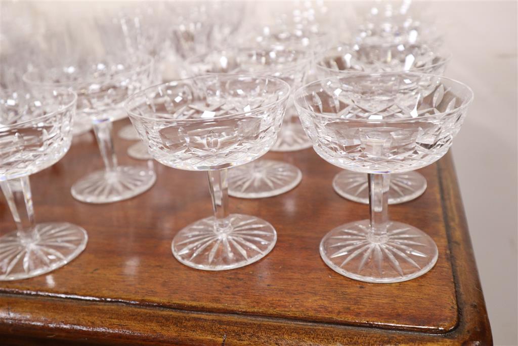 A suite of Waterford glassware